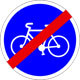 fin piste cyclable