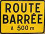 route barree